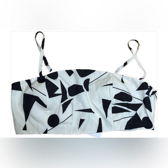 NWT - L’ATISTE Shape Print Crop Top in Black & White Size 3X - Picture 2 of 4